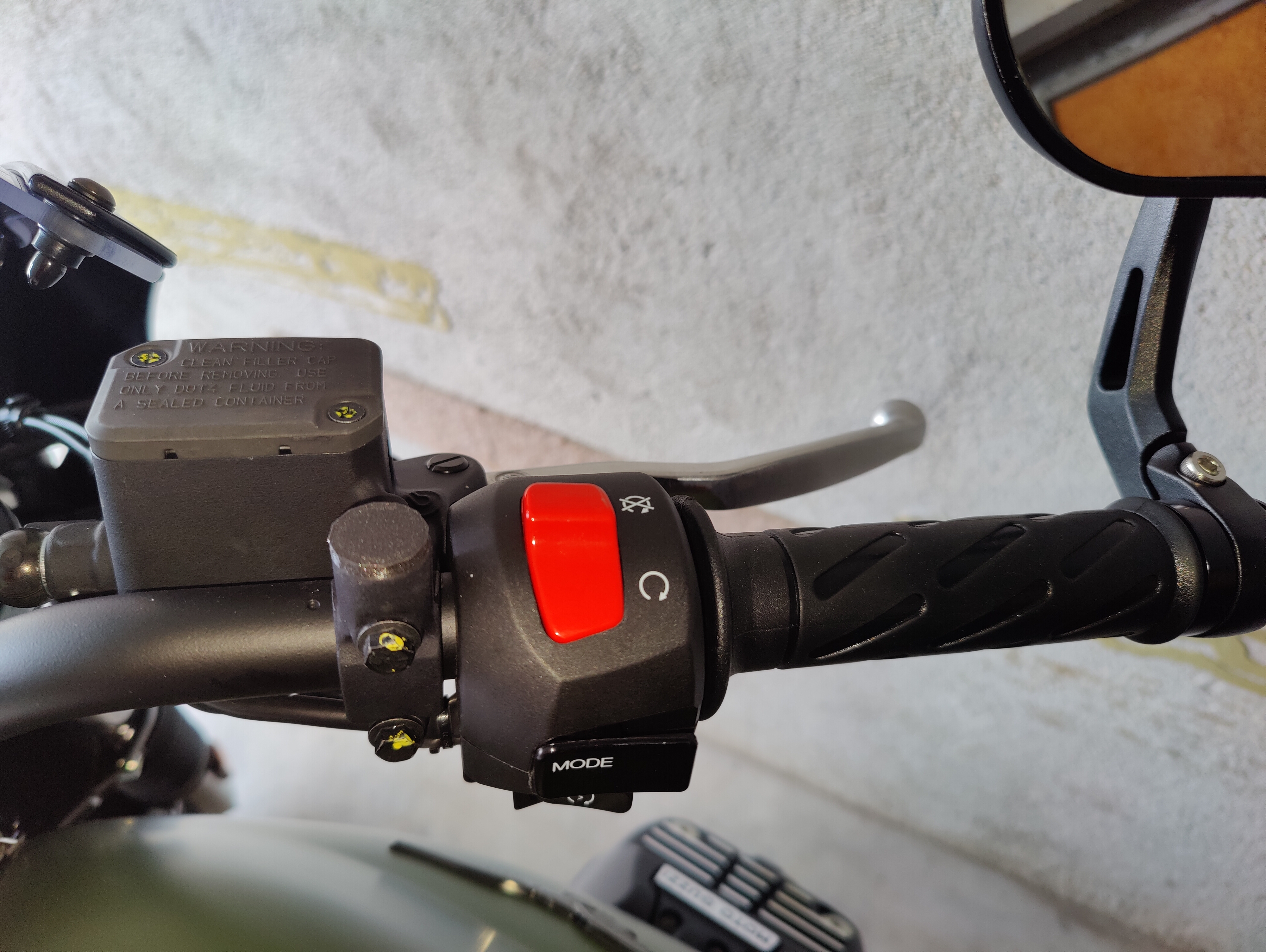 MOTO GUZZI mirror holder hole covers