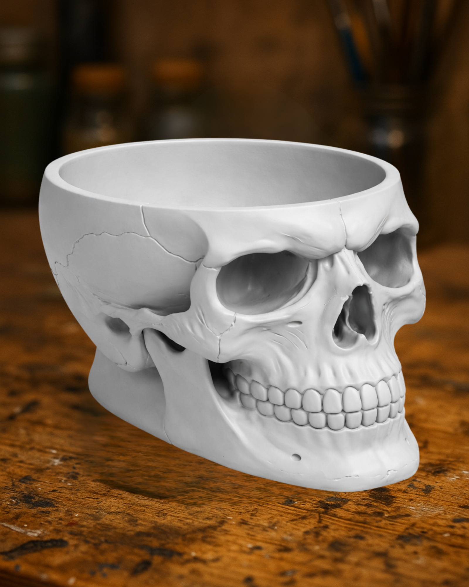 Skull Bowl — Anatomical Skull Container