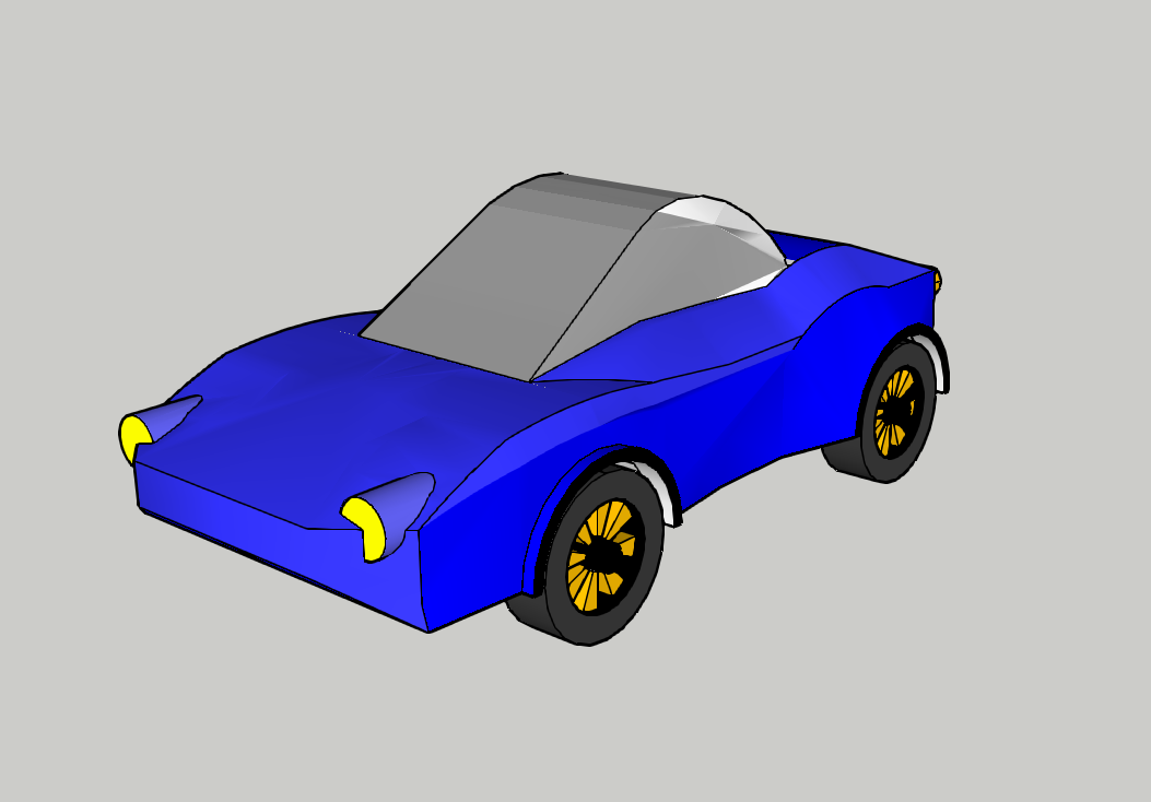 Spielzeugauto Eigenkreation