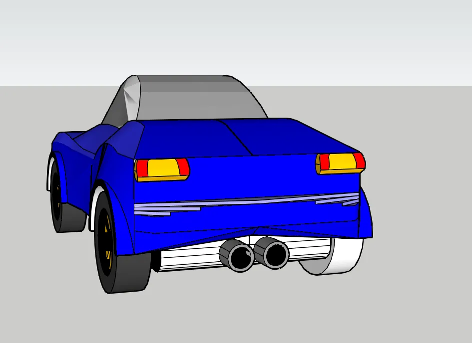 Spielzeugauto Mit Griff In 3D. In Autocad – GQWTJ