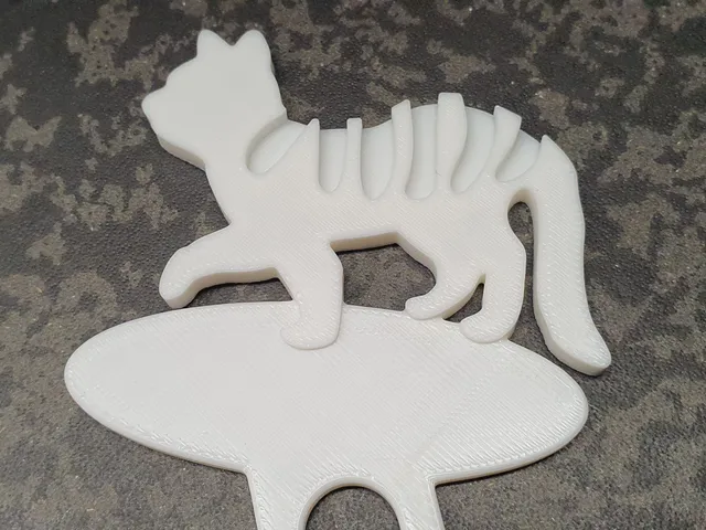 walking cat - no zipping hairstick