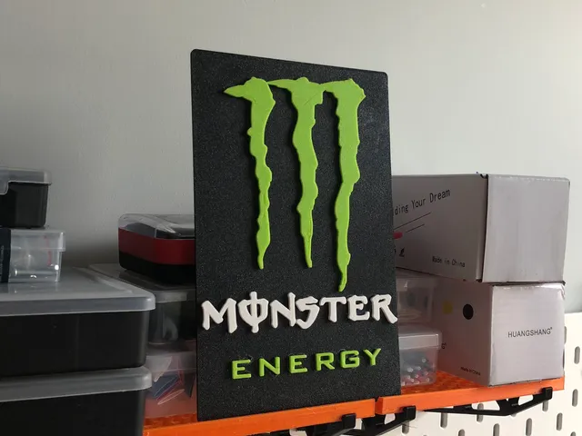 Monster Energy LOGO 2D Plate