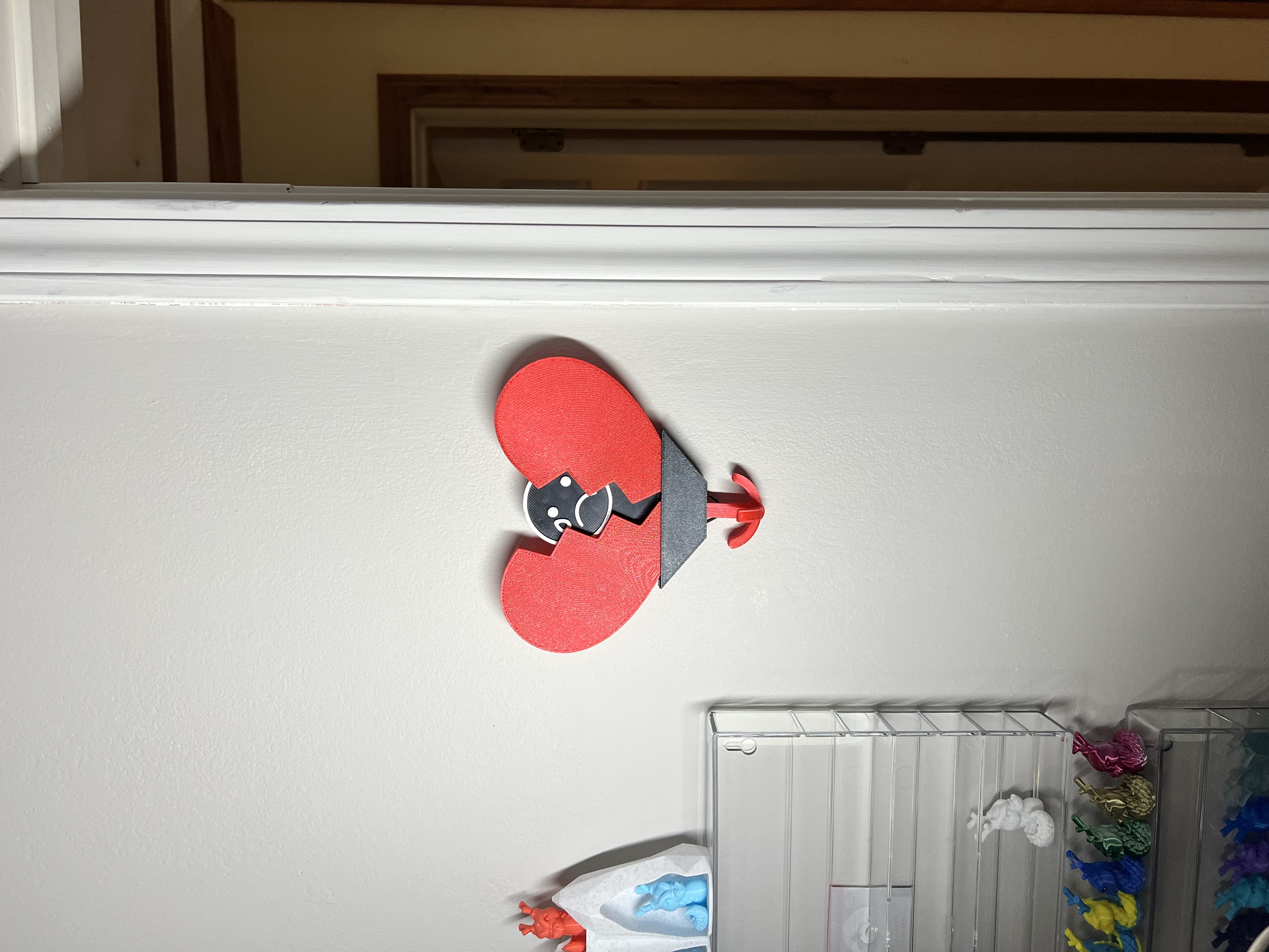 Broken Heart Keychain Hook - Home is Where the Heart is