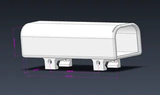 Airsoft battery top case