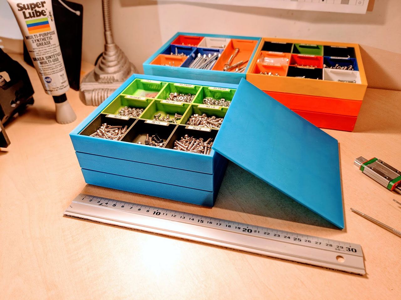 Miniatura 2 do modelo 3D Jubako style stackable organizer box