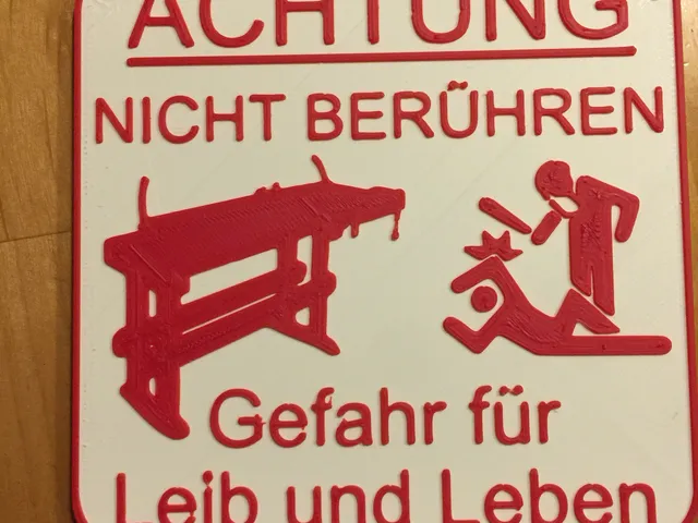 Gefahr für Leib und Leben-Schild