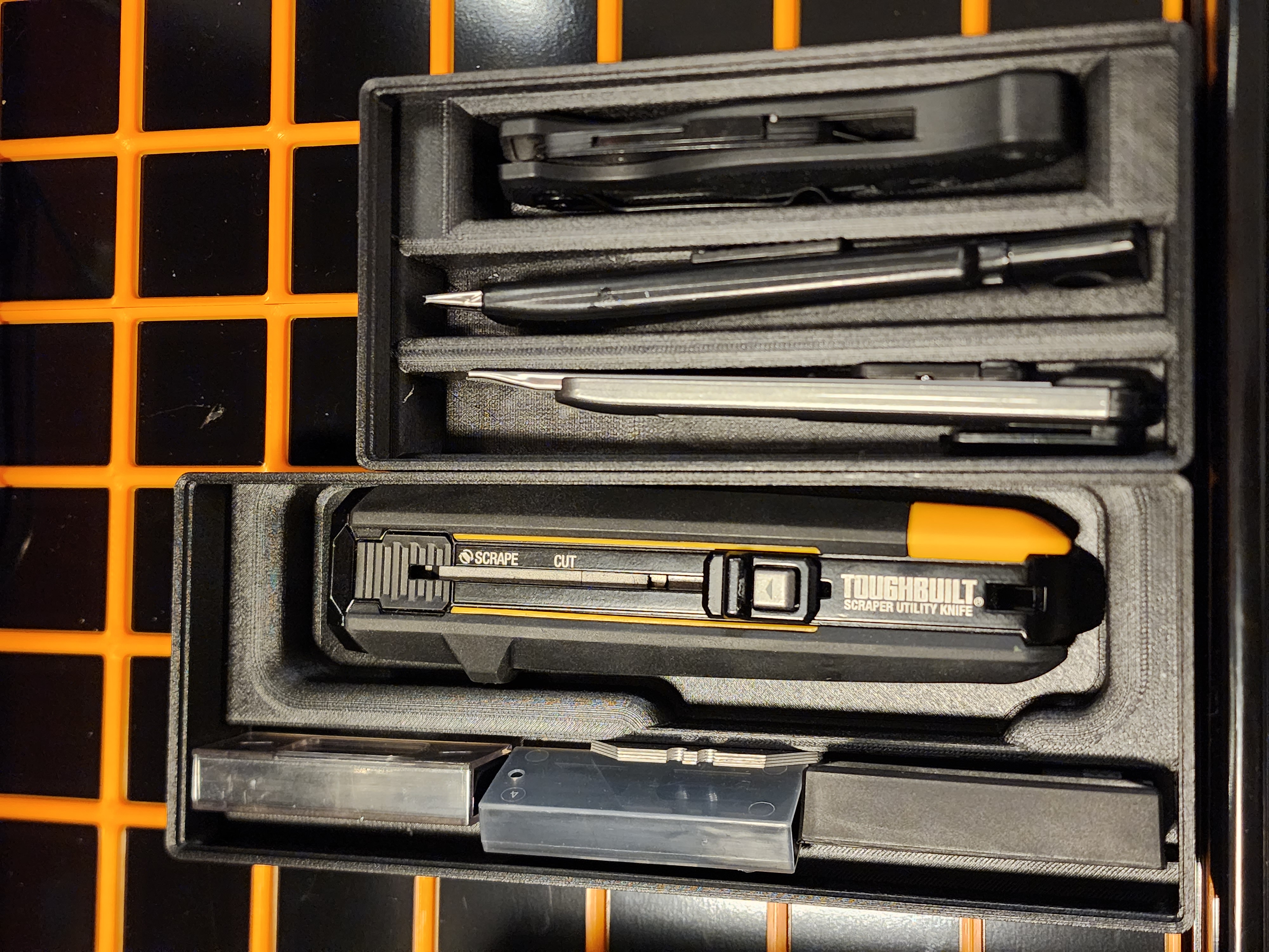 Gridfinity Utility Knife Trays