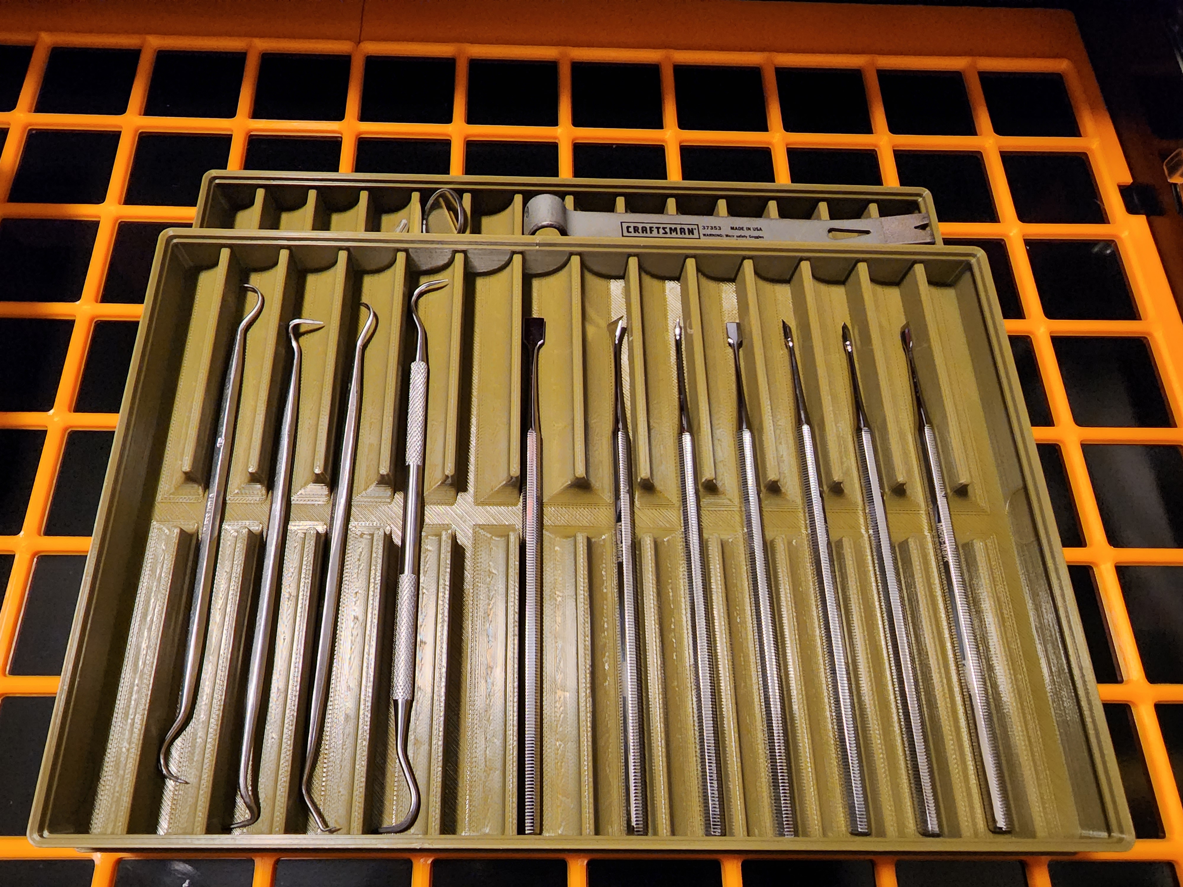 Gridfinity Scalloped Tool Trays