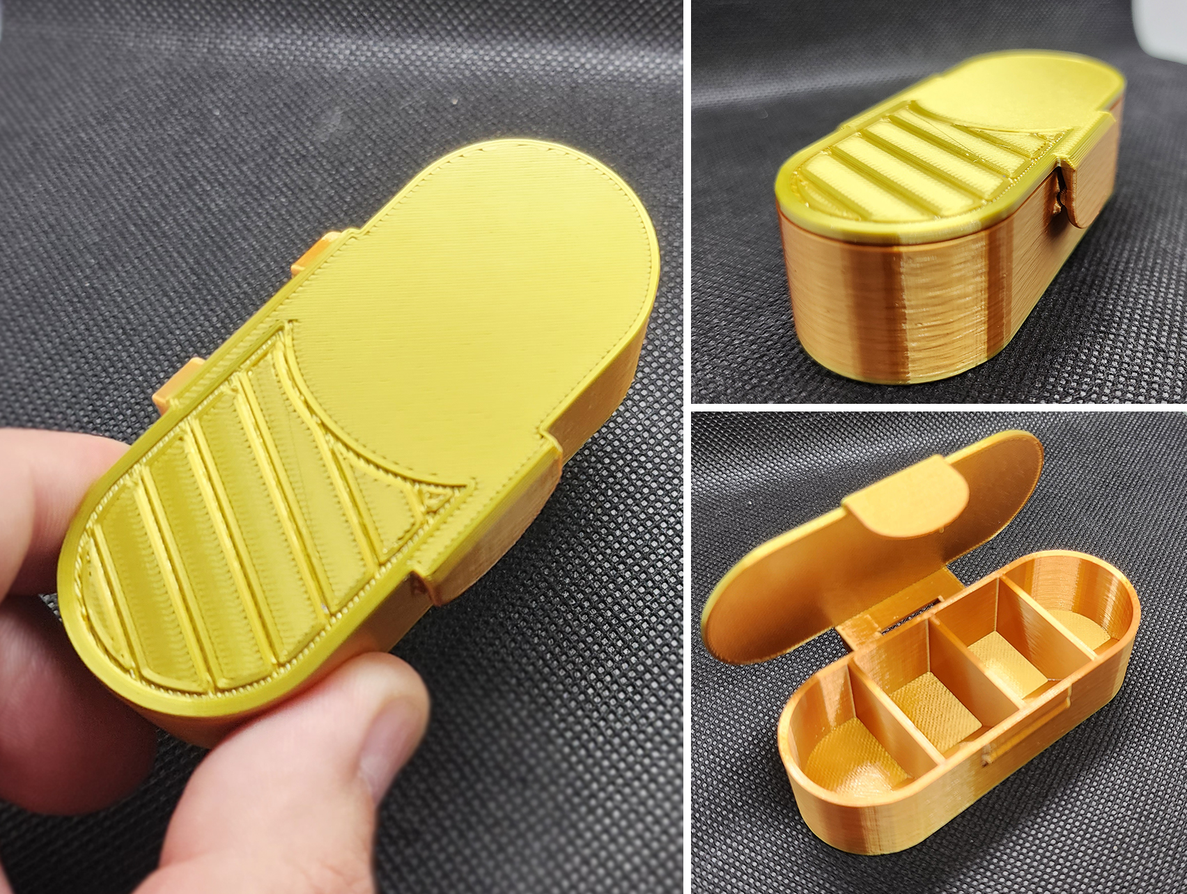 Mini Snap Pill Box - Print in place