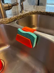 Vertical triple sponge holder for kitchen undermount sink by Chewey, Download free STL model