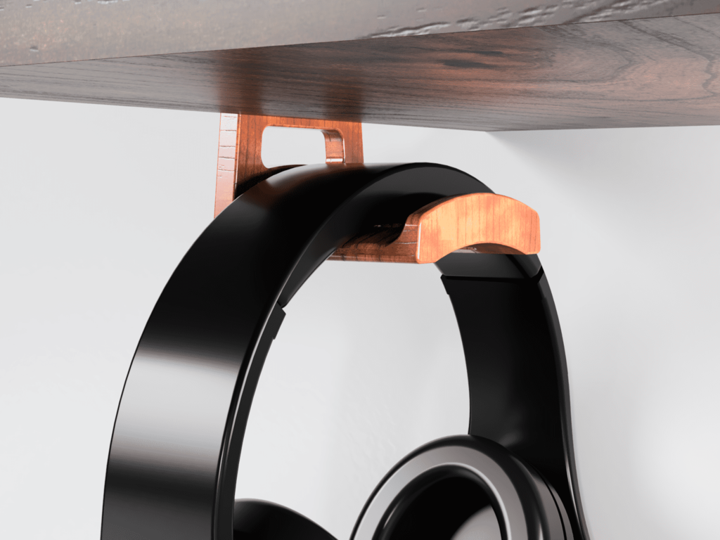 Headphone holder v2 by dantech Download free STL model