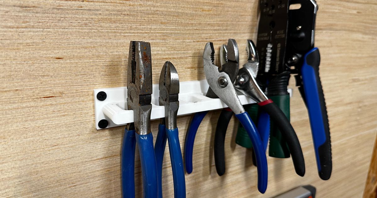 Customizable Pliers Rack by Chris Download free STL model