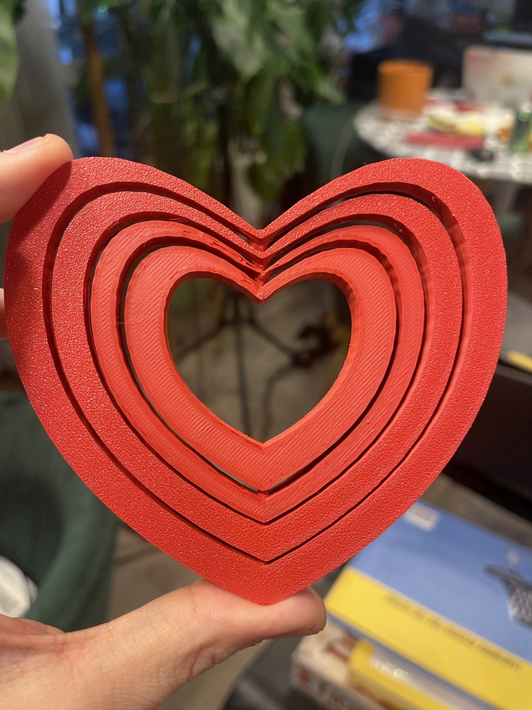 Spinning Heart - print-in-place fidget toy