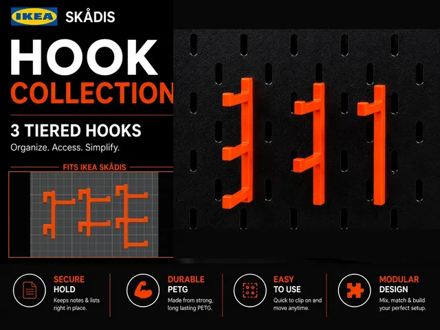 Ikea Skadis Hooks - 3 Sizes