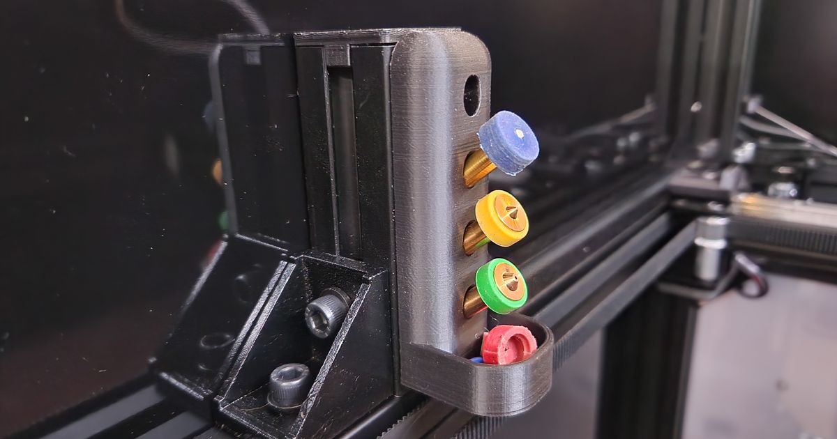 E3D Revo nozzle holder (4 slots) by Arthur_C - Download free STL model ...