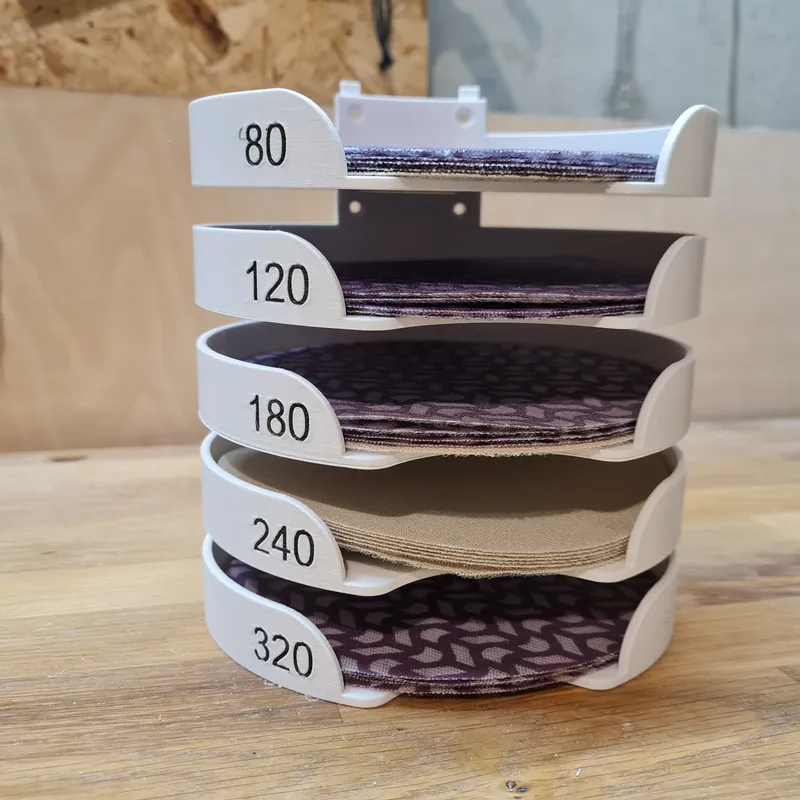 DIY Sandpaper storage solution for the french cleat wall system!