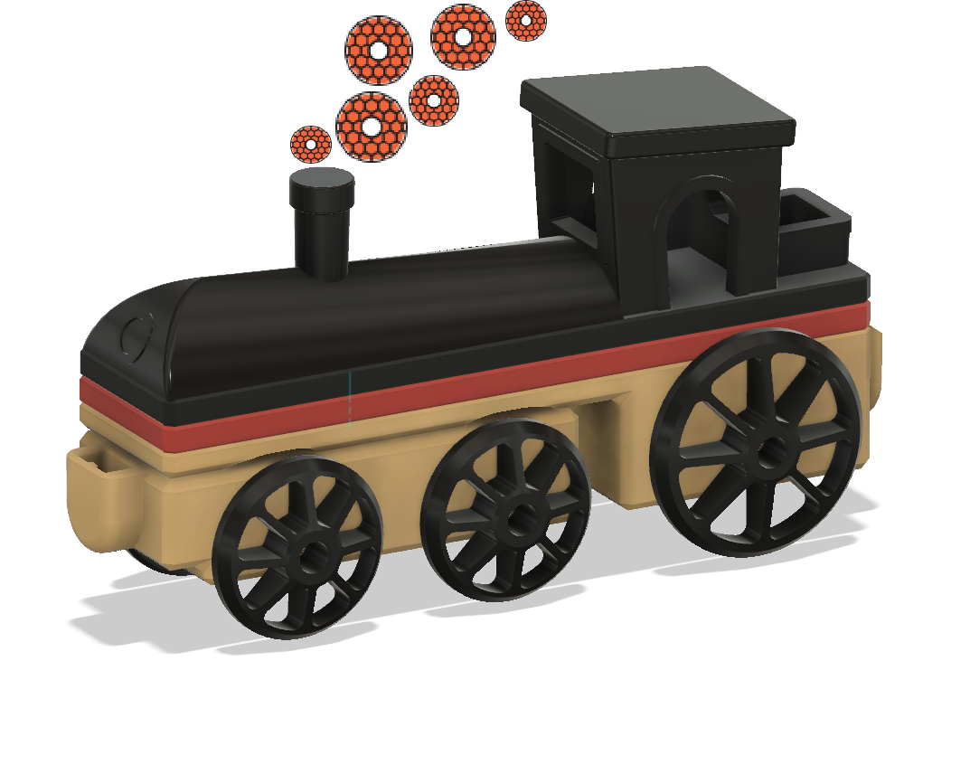 Iconic Train (for BRIO/IKEA/...) no Supports