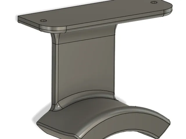 Hanging Headphone Holder (under desk mount)