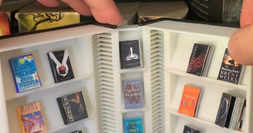 Booknook Hidden Mini Book Case by k.makesstuff | Download free STL ...