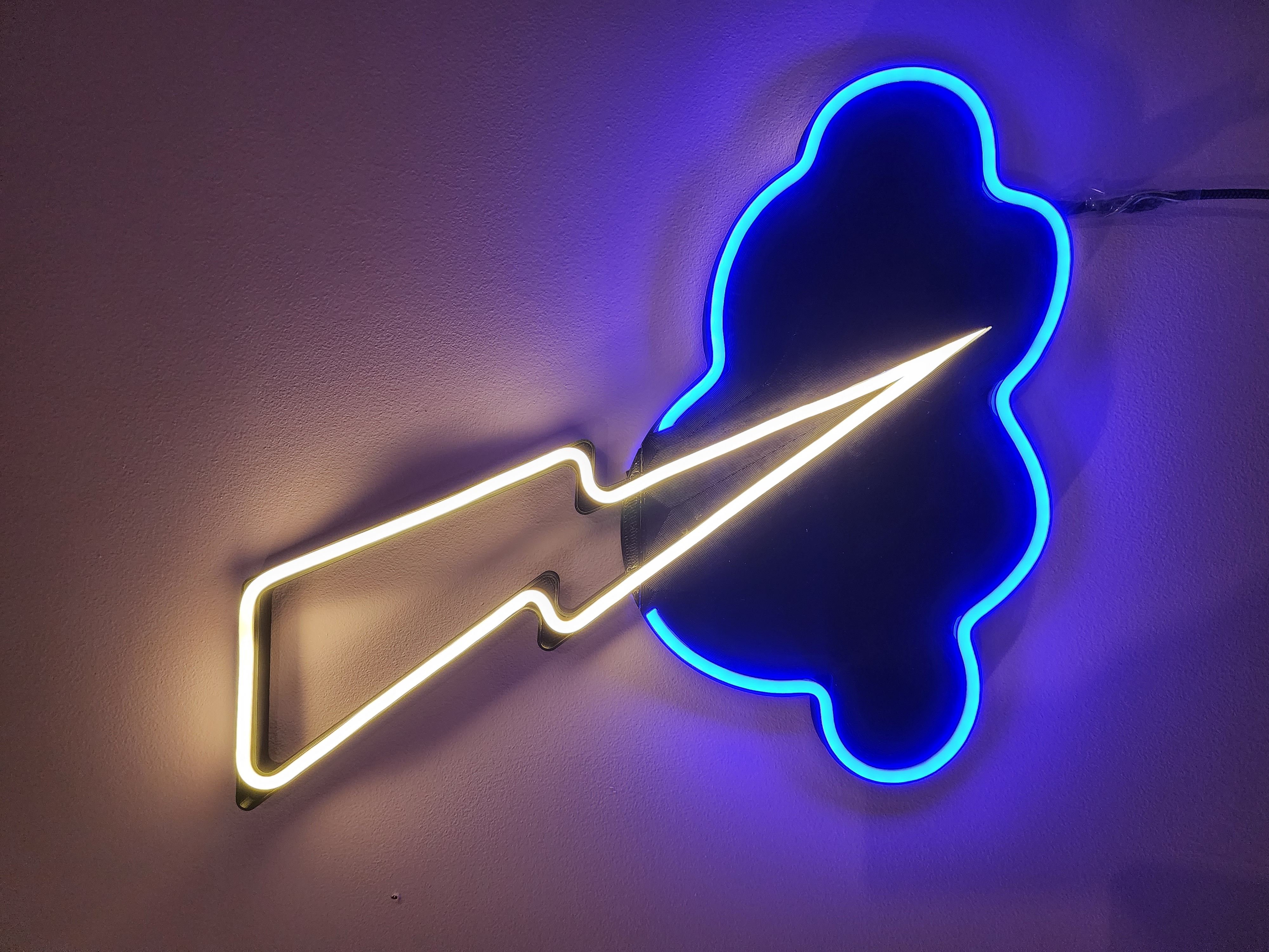 Neon Lightning Bolt