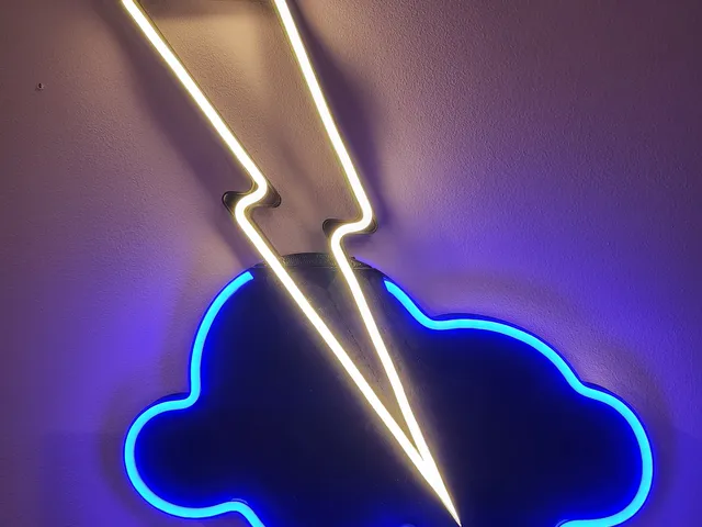 Neon Lightning Bolt