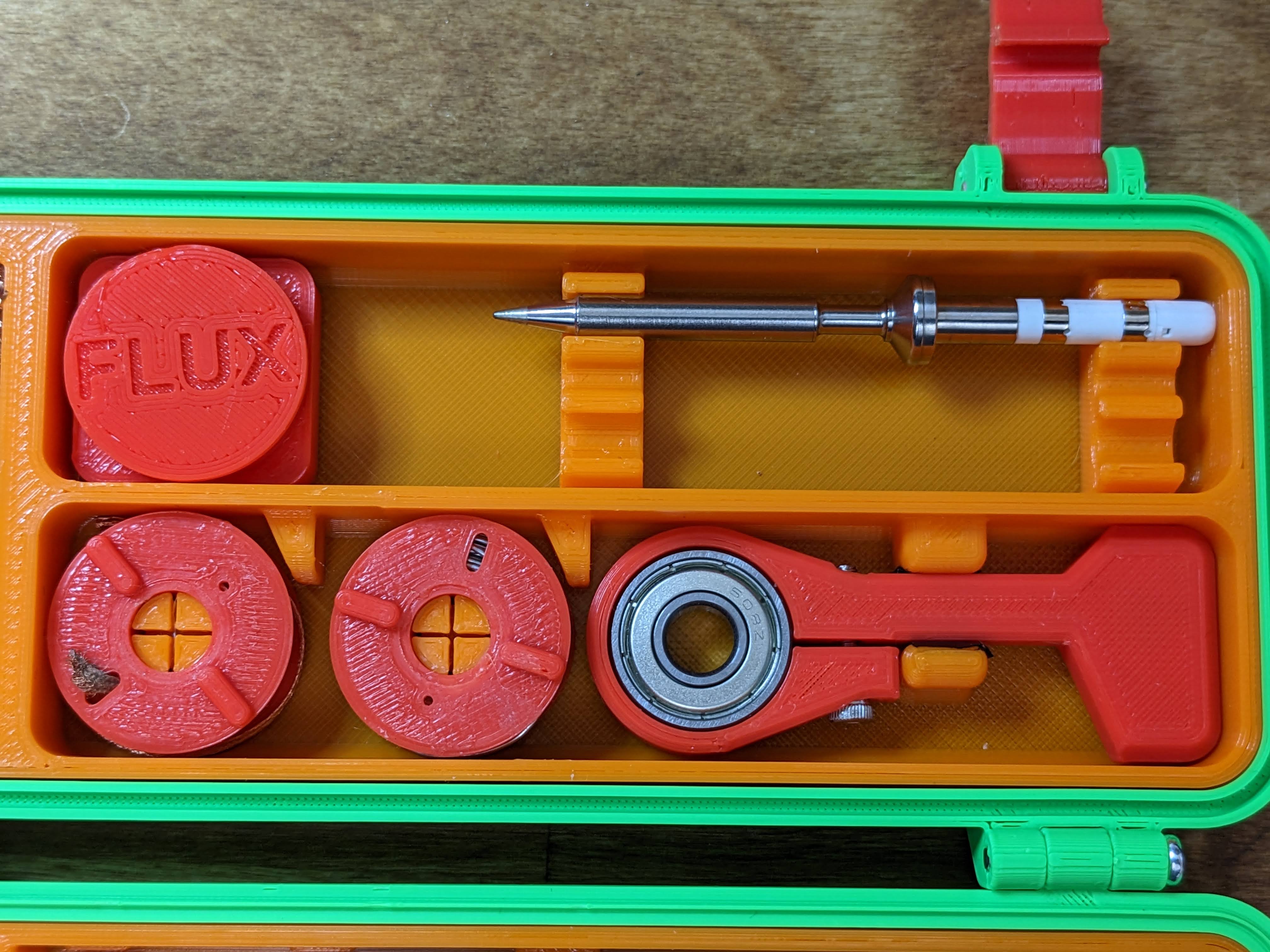 Flux Paste Box for Rugged Multipart Pinecil/TS100/TS80 Case