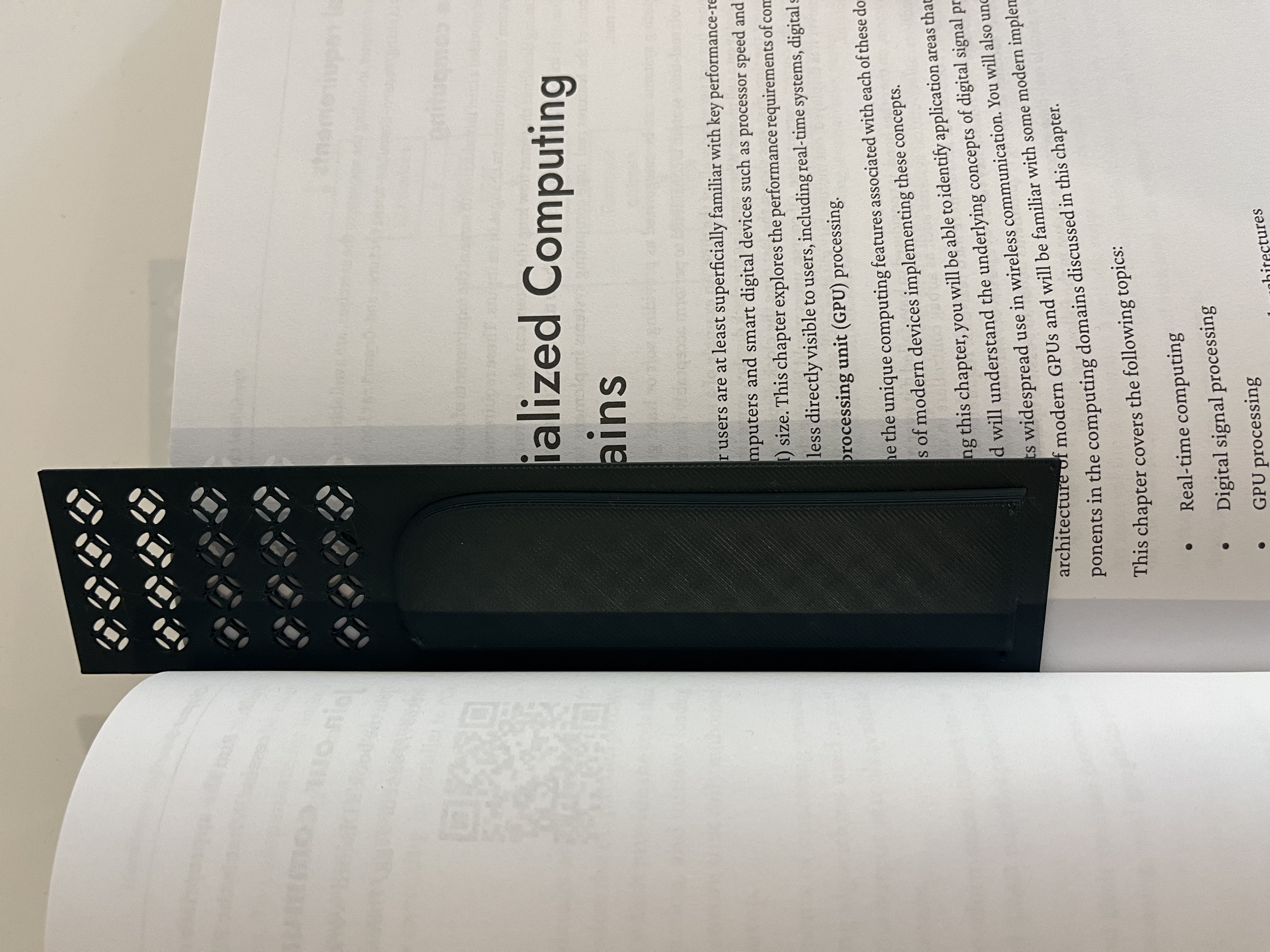Fidgety bookmark