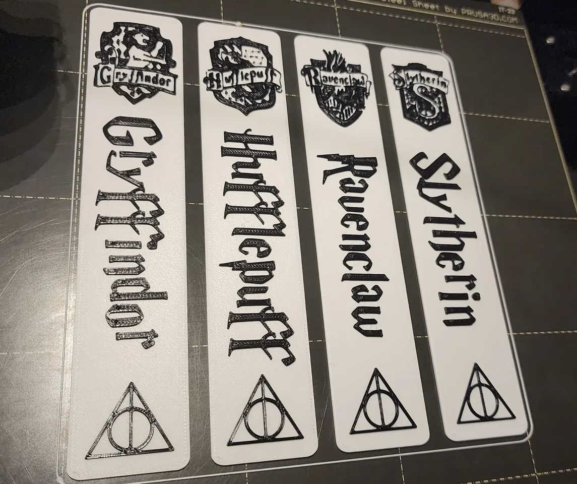 Harry Potter House Bookmarks Printable