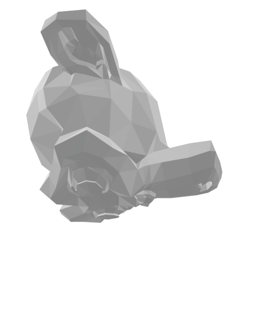 Miniatura 3 do modelo 3D low poly monkey head