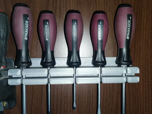 Wall screwdriver holder