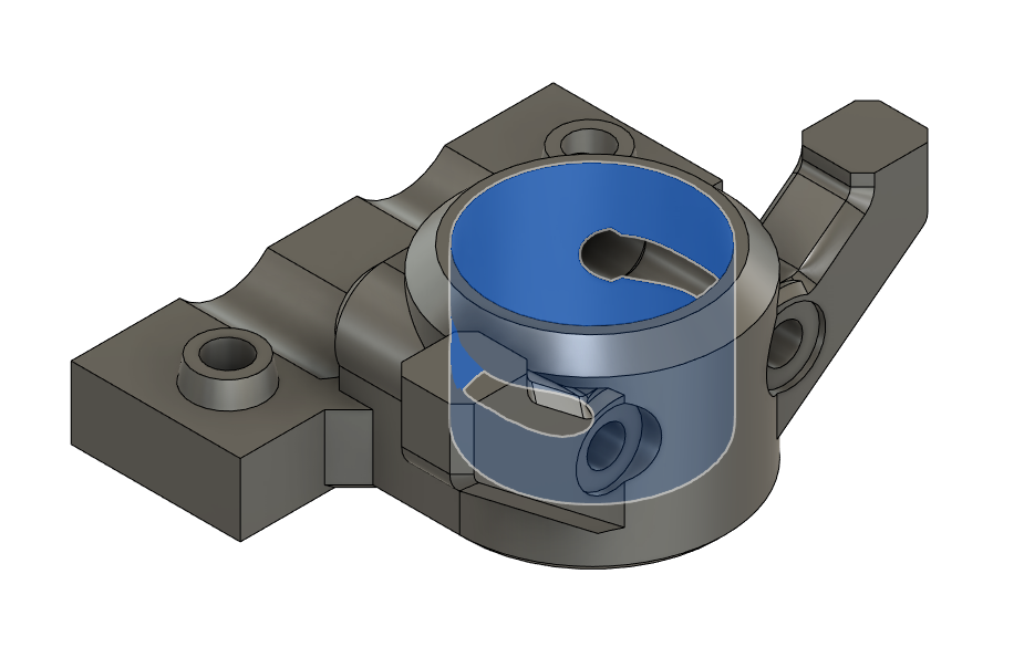 HMG7 E3D V6-Revo Six-BMO Collar Mount V2 (Offset -0.15) 3D model thumbnail