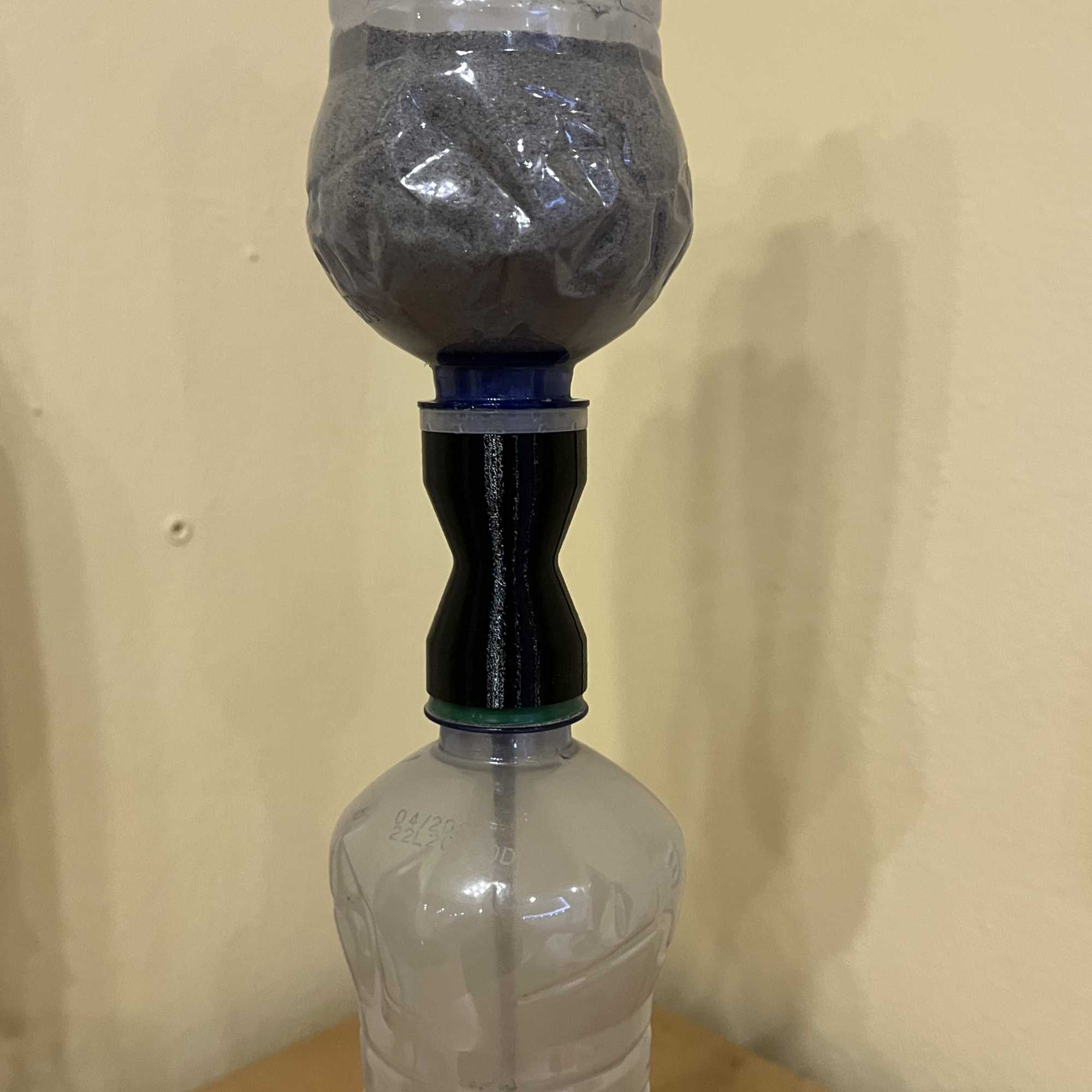 PET bottle sand clock