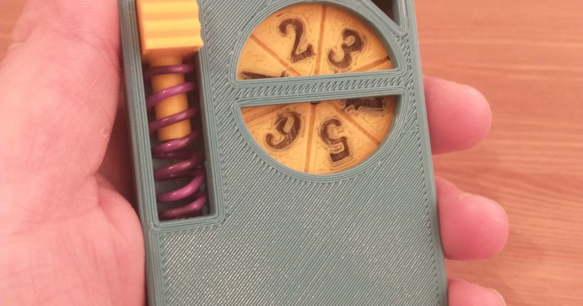 Mechanical randomizer Dice or Fortune by NagyBig Download free STL