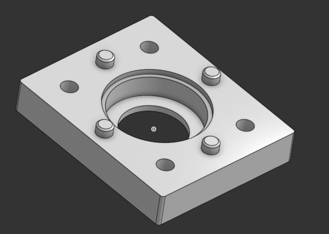 FR8ZZ Hex hd bearing holder (base and cap) 3D model