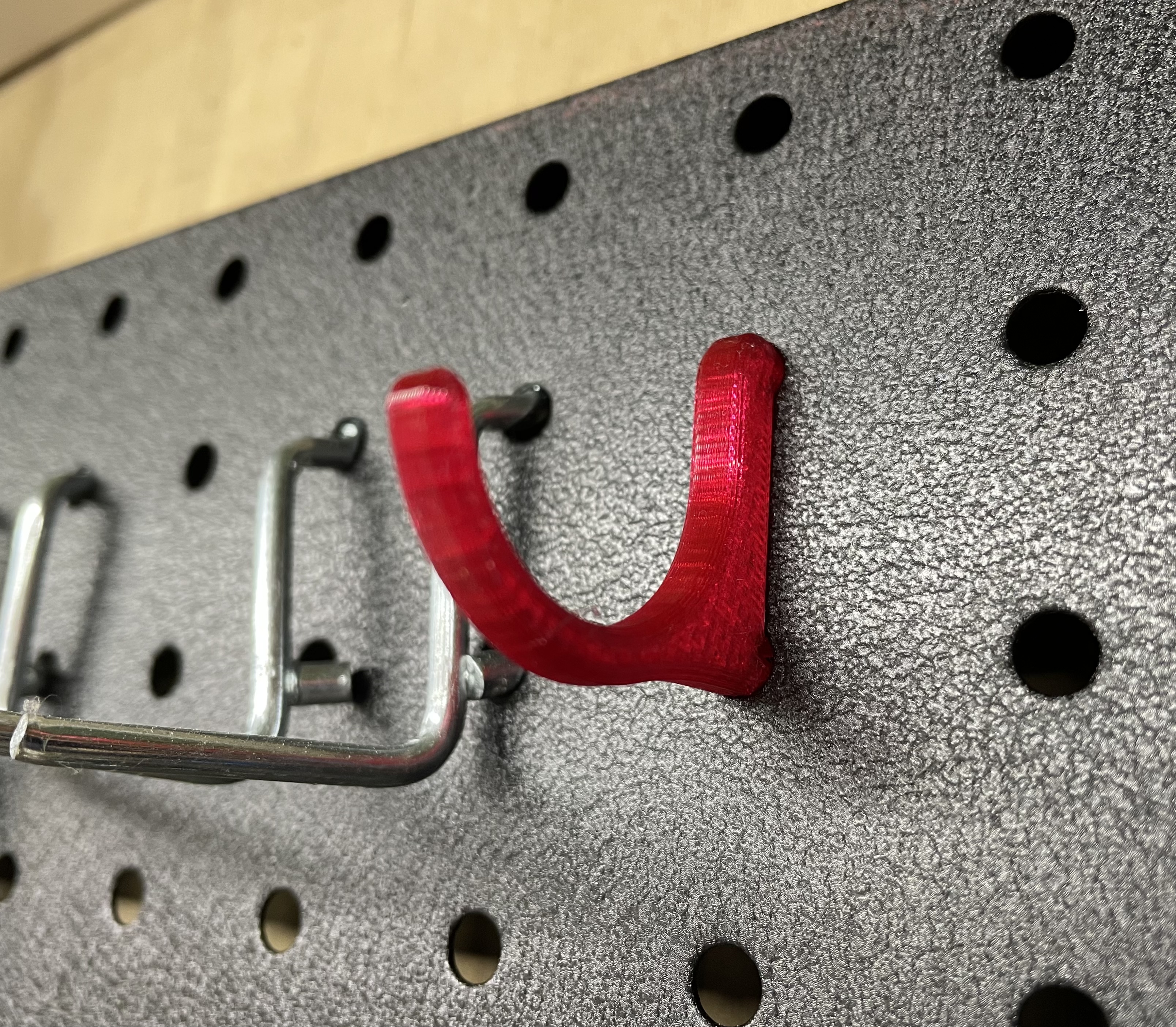 Minimal Peg Hooks for Metal/Steel Pegboards