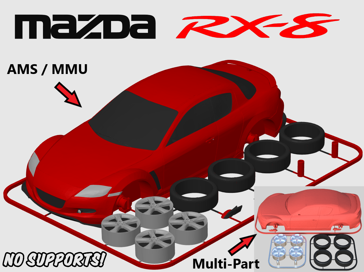 Mazda RX-8 Kit Card (1:24 scale)