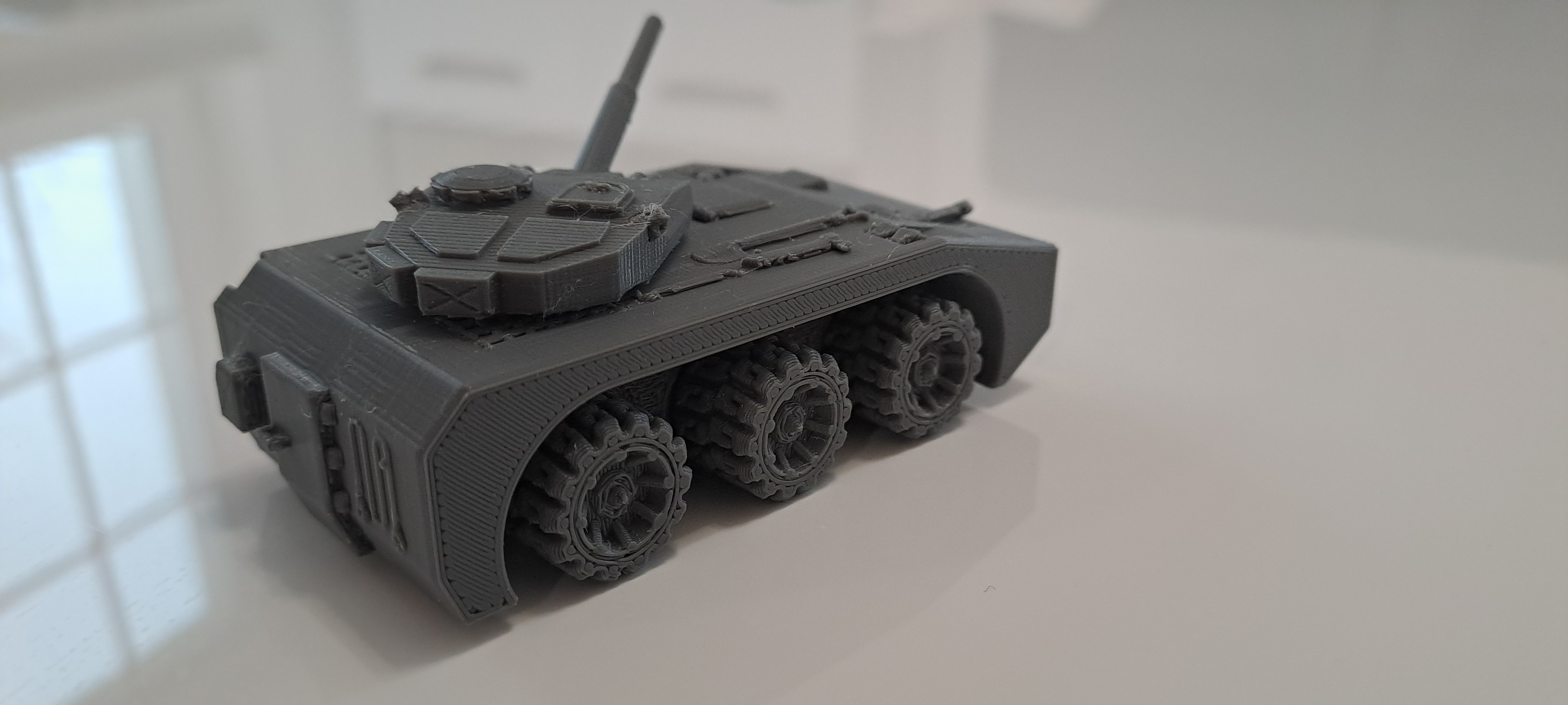 3D discount printed N scale Tank with moving cann