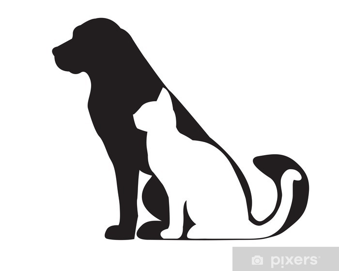Cat and dog wall decor