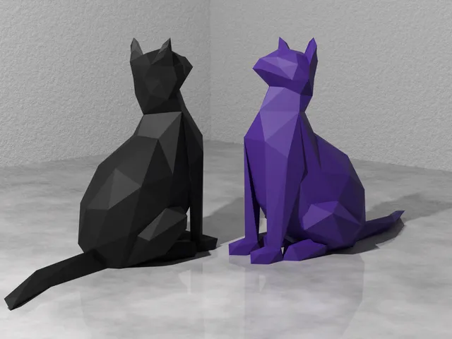 Low Poly Kitty Cat