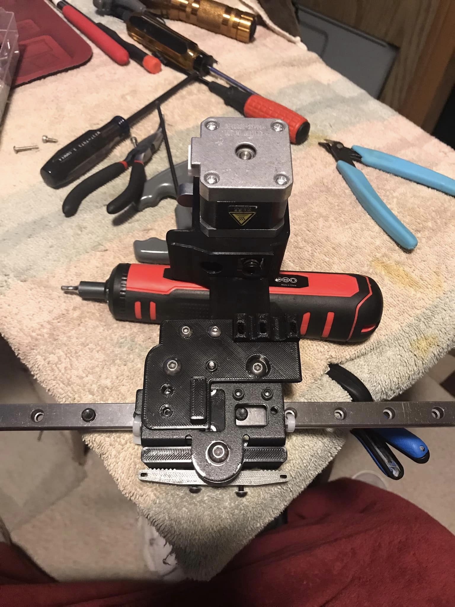 Linear Rail Direct Extruder Drive MOD for my Center mounted BLTouch ...