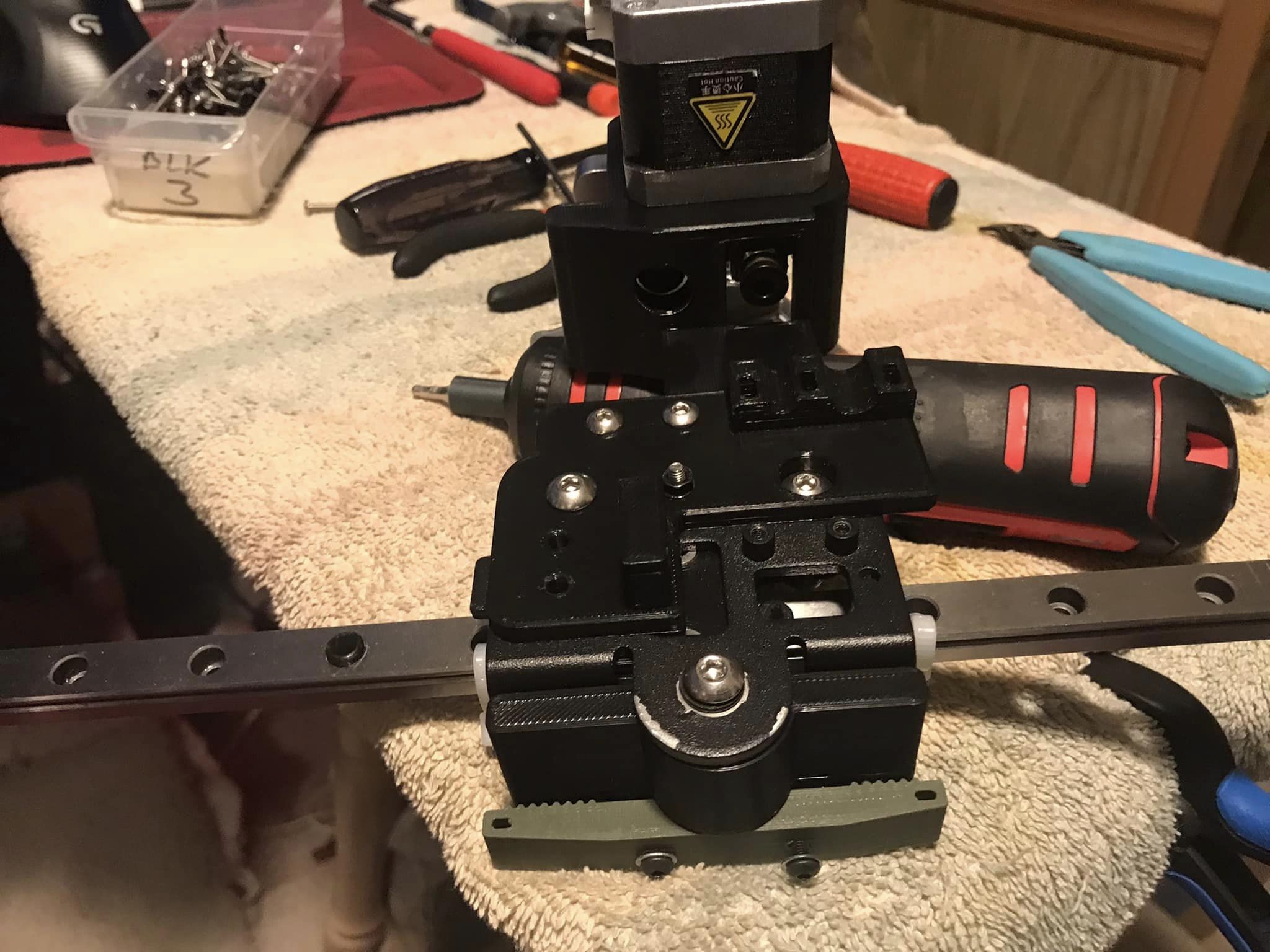Linear Rail Direct Extruder Drive MOD for my Center mounted BLTouch ...