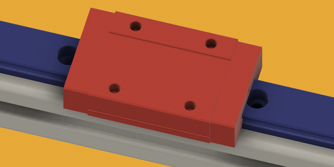 MGN12H Linear Rail Model for CAD