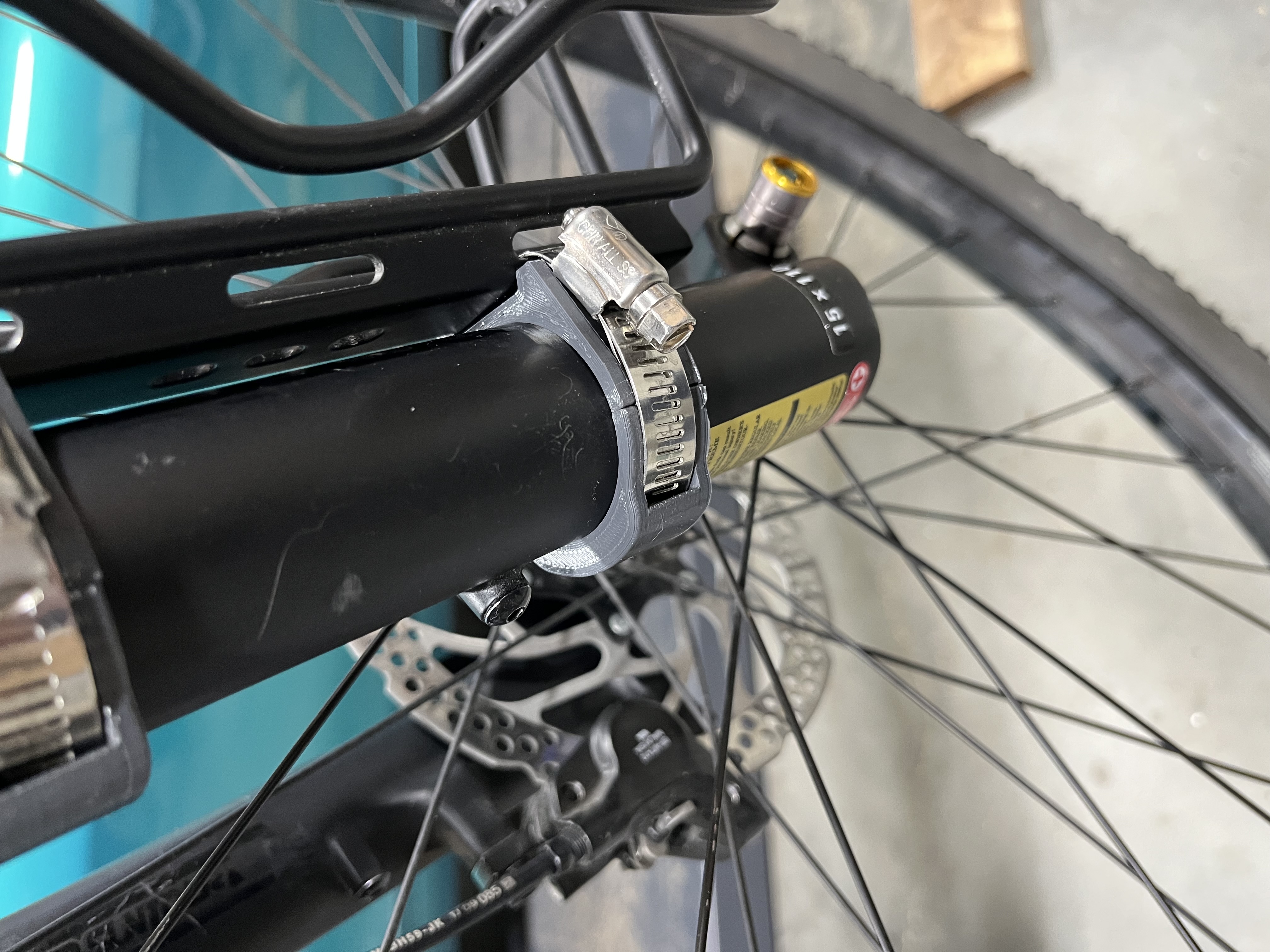 44mm front fork Bottle Cage Mount Pipe Clamp