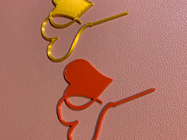 Heart cupcake stick / Zápich srdce