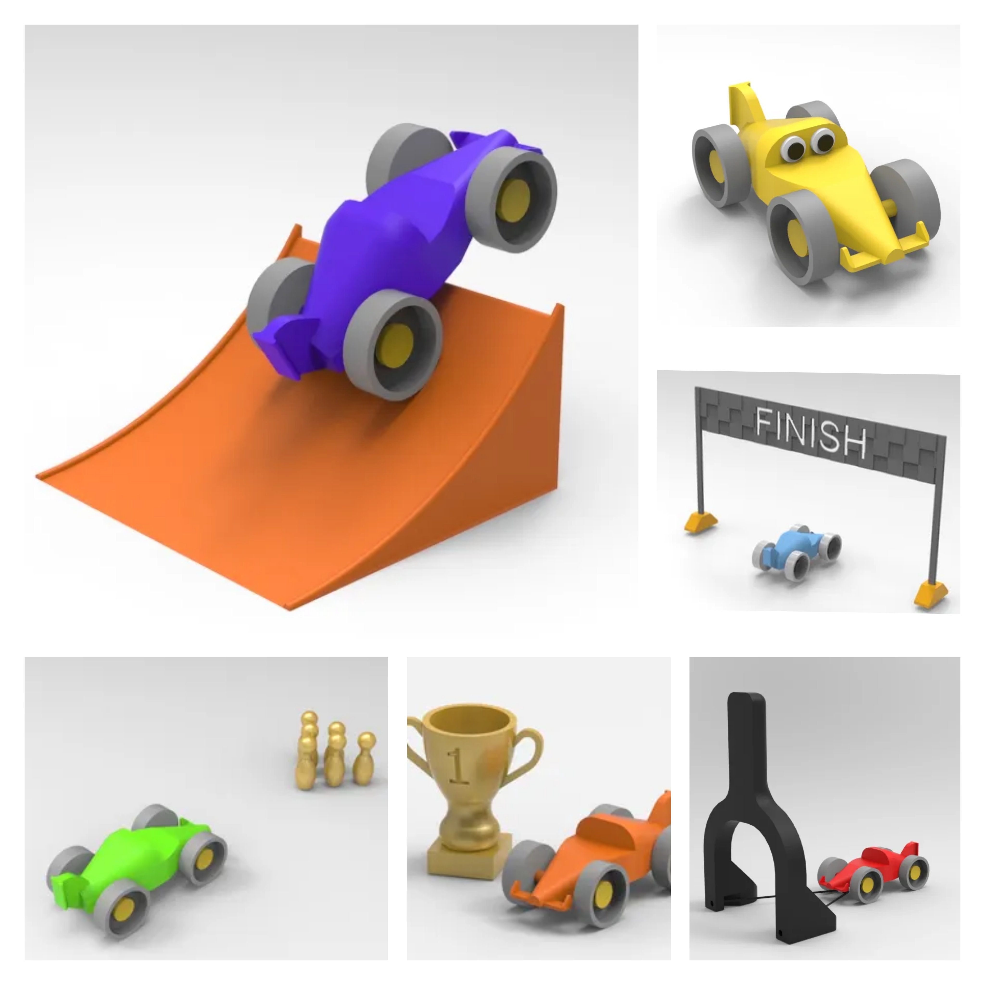 Slingshot racing car (check out the lego car update)