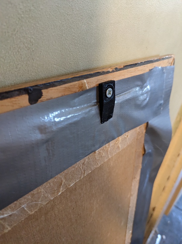 simple picture frame holder / fastener
