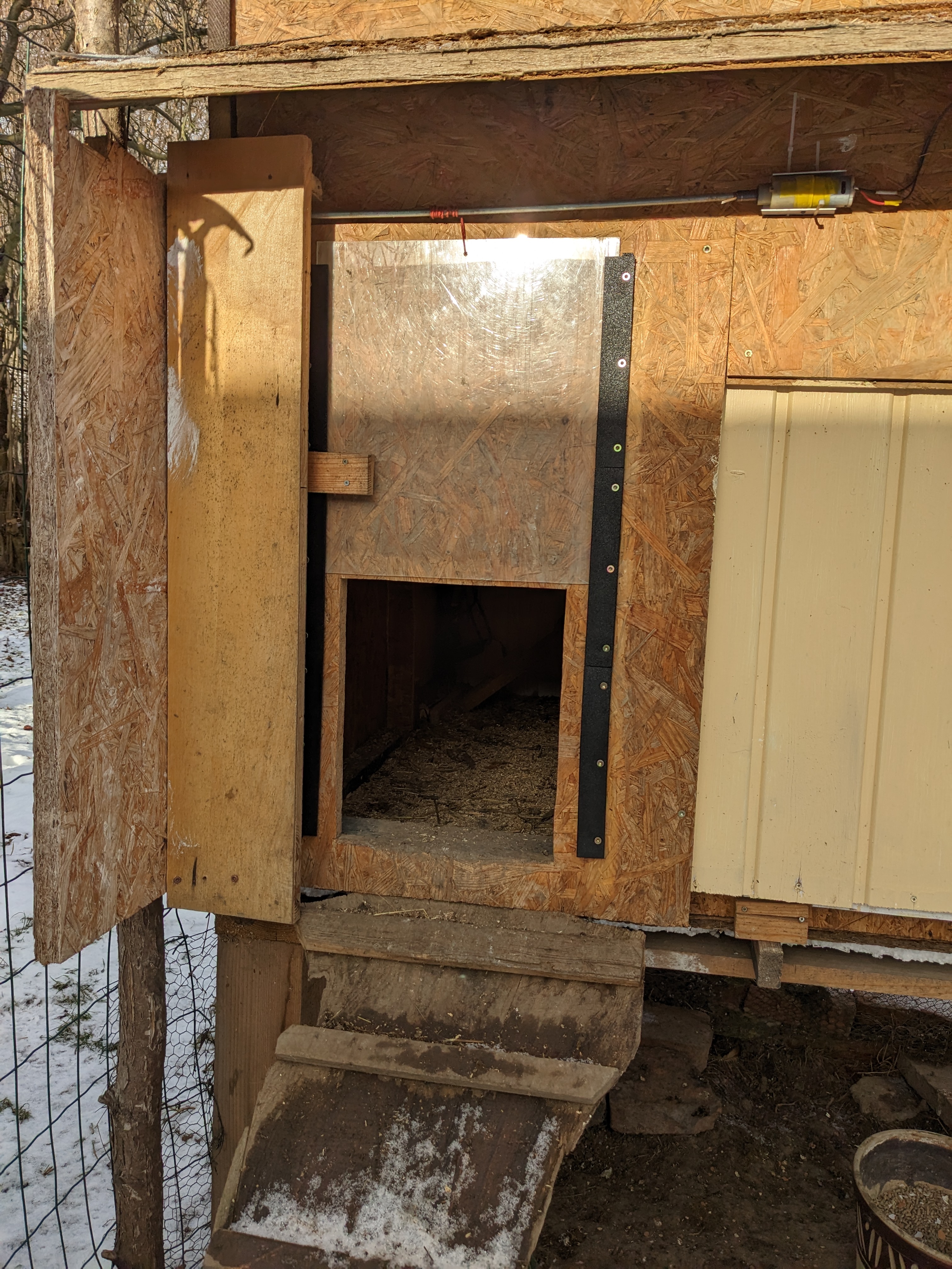 Chicken Coop Door Rails