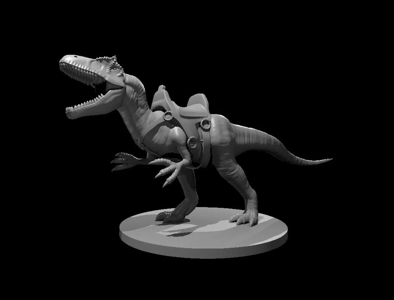 Allosaurus high poly t-pose model | 3D Print Model