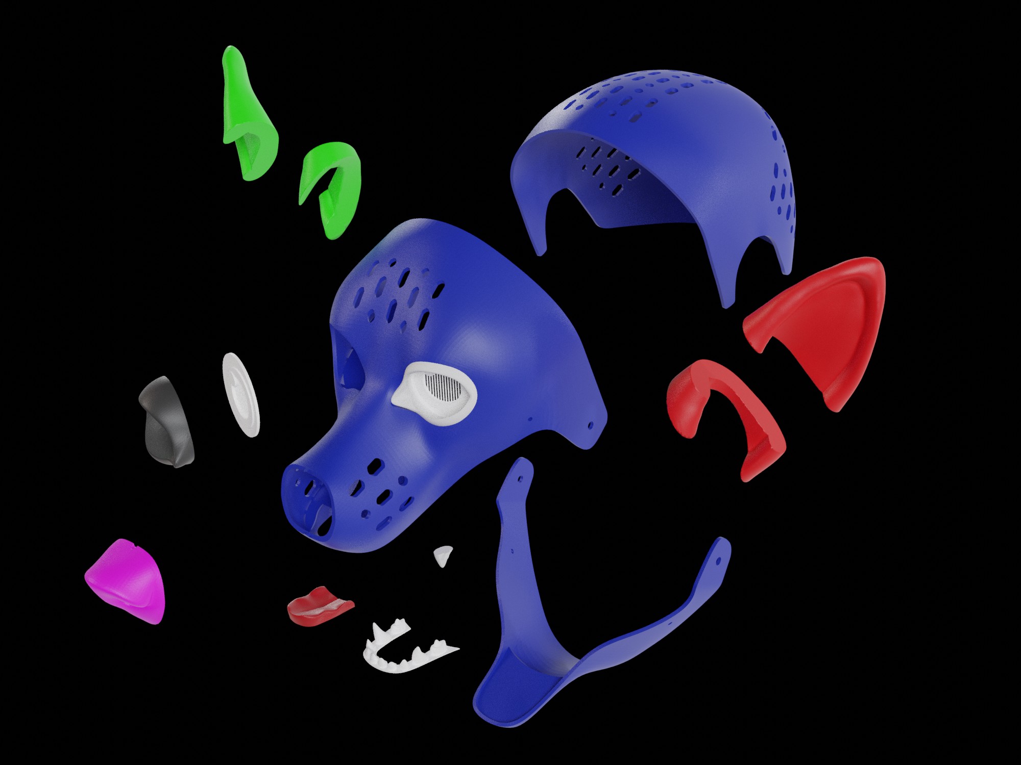 Fursuit head by fuzzyraptor download free stl model printables