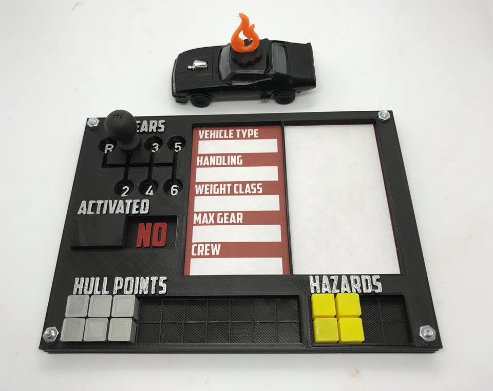 Gaslands Vehicle Dashboard